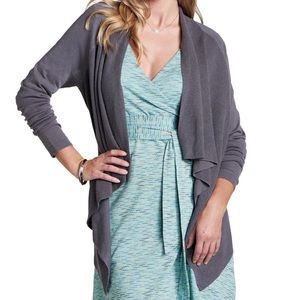 Open front cardigan - M, slate blue by Toad&Co